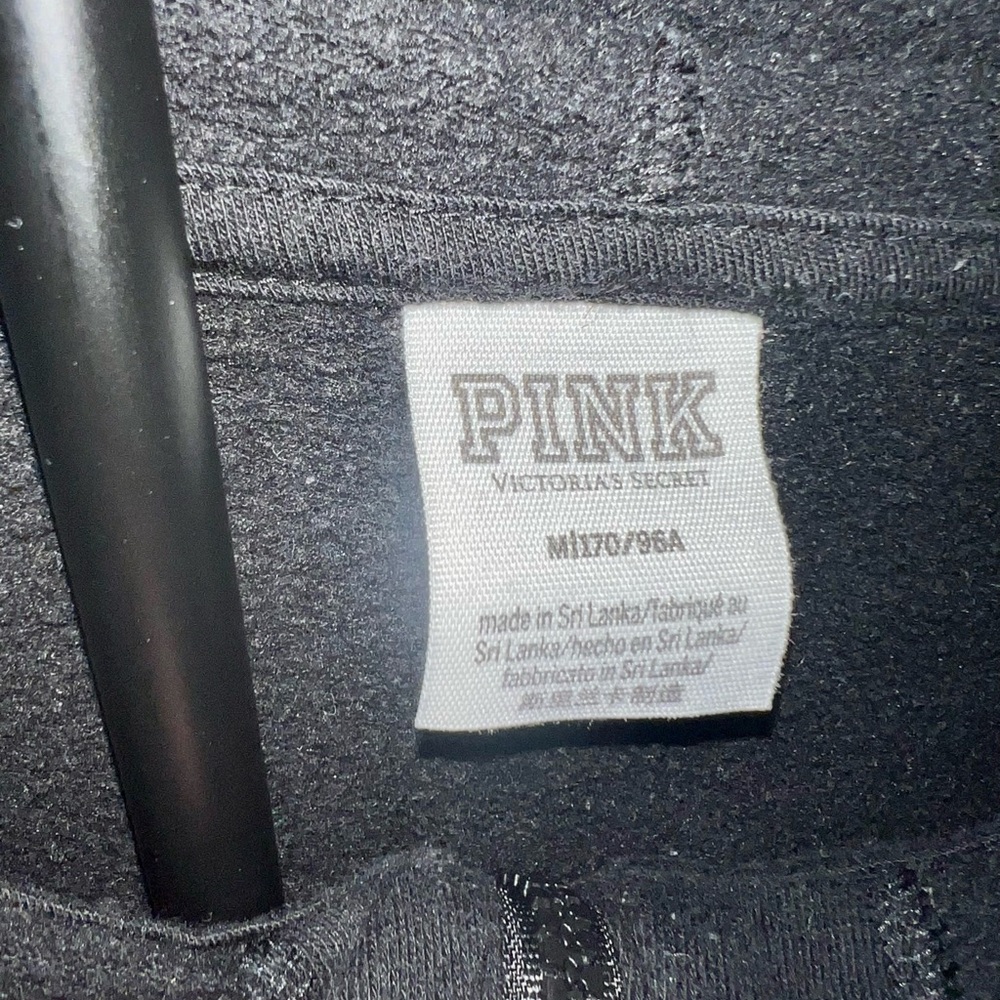 PINK Victoria's Secret Black hoodie women’s size Medium - Picture 4 of 6